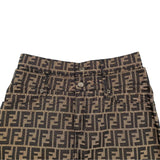 フェンディ FENDI ズッカ柄ロングスカート ブラウン レディース スカート