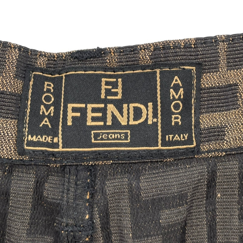 フェンディ FENDI ズッカ柄ロングスカート ブラウン レディース スカート