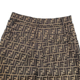 フェンディ FENDI ズッカ柄ロングスカート ブラウン レディース スカート