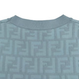 フェンディ FENDI FF総柄ニットワンピース FZDB85 ブルー レーヨン レディース ワンピース
