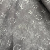 ルイ・ヴィトン LOUIS VUITTON レザーストラップモノグラムクラウドドレス FODS89 ブラック シルク レディース ワンピース