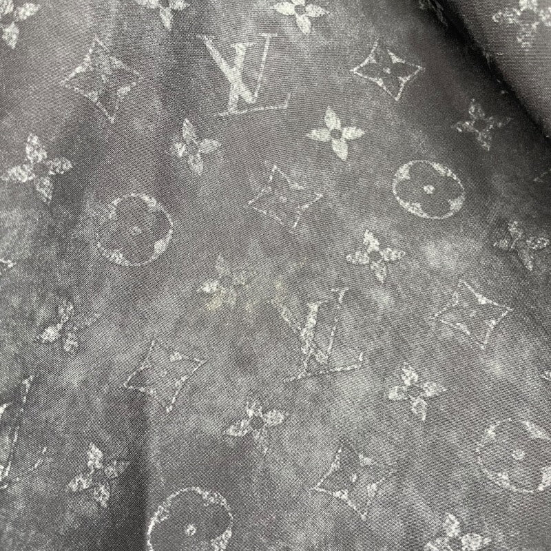 ルイ・ヴィトン LOUIS VUITTON レザーストラップモノグラムクラウドドレス FODS89 ブラック シルク レディース ワンピース