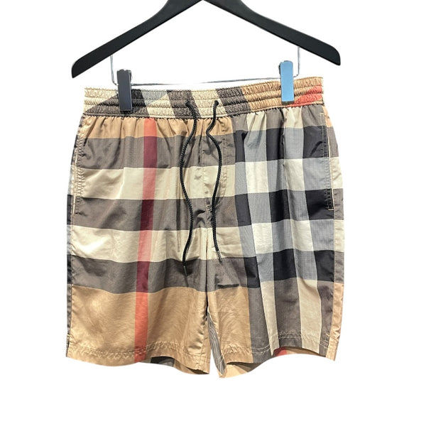 バーバリーロンドン  BURBERRY LONDON チェック柄スイムショートパンツ 8017294 ベージュ ポリエステル メンズ ショートパンツ