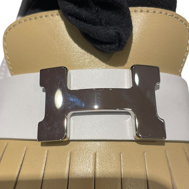 エルメス HERMES ロワイヤルコンスタンスローファー ホワイト レディース ローファー