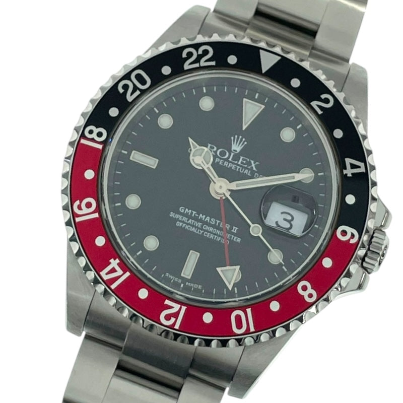 【楽ギフ_のし宛書】 ロレックス ROLEX GMTマスター2 16710 SS メンズ 腕時計 | 中古 ベルト、ブレスレット