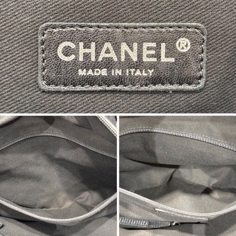 シャネル CHANEL パリ・ニューヨークライントートバッグ A33100 ブラック/シルバー金具　　 ナイロン レディース トートバッグ