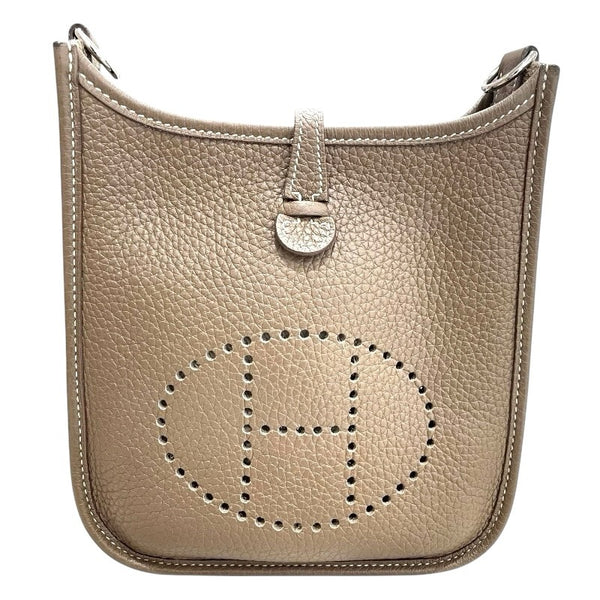エルメス HERMES エヴリンTPM U刻 エトゥープ　シルバー金具 牛革 トリヨン レディース ショルダーバッグ