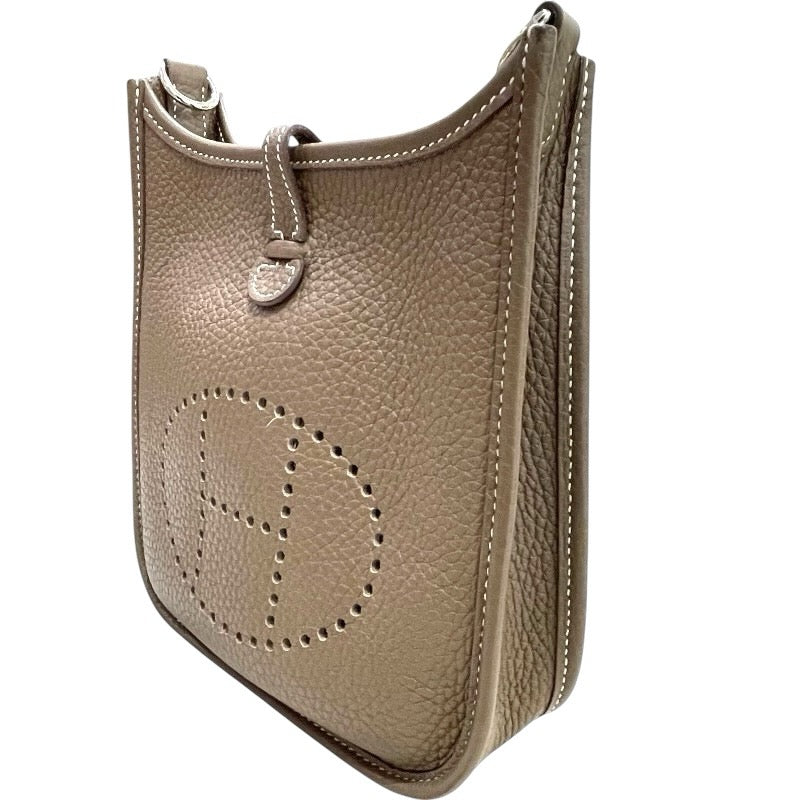 エルメス HERMES エヴリンTPM U刻 エトゥープ　シルバー金具 牛革 トリヨン レディース ショルダーバッグ