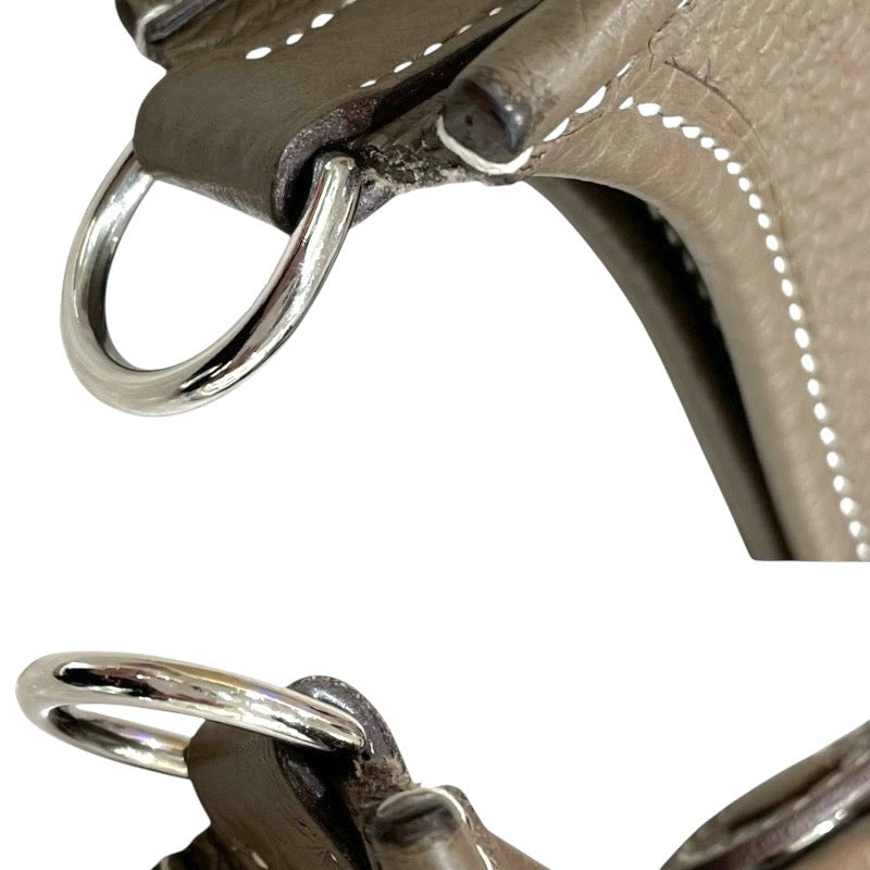 エルメス HERMES エヴリンTPM U刻 エトゥープ　シルバー金具 牛革 トリヨン レディース ショルダーバッグ