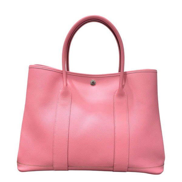 エルメス HERMES ガーデンパーティPM U刻 ローズコンフェッティ　シルバー金具 エプソン レディース ハンドバッグ