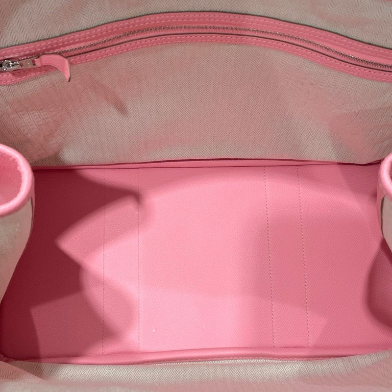 エルメス HERMES ガーデンパーティPM U刻 ローズコンフェッティ　シルバー金具 エプソン レディース ハンドバッグ