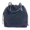 フェンディ FENDI ズッカ　FFトートバッグ 7VA550 ブラック　シルバー金具 ポリエステル/レザー ユニセックス トートバッグ