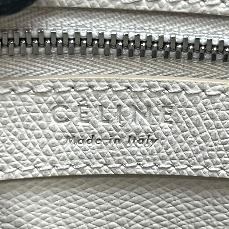 セリーヌ CELINE バーティカルカバ スモール ブラック×ホワイト レザー レディース ハンドバッグ