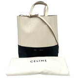 セリーヌ CELINE バーティカルカバ スモール ブラック×ホワイト レザー レディース ハンドバッグ
