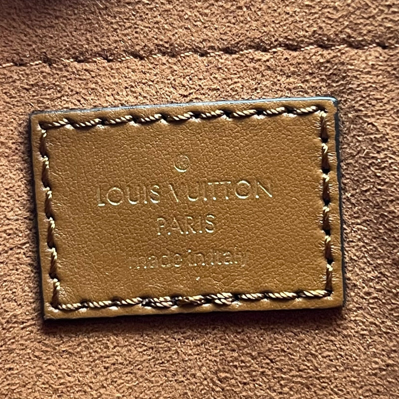 ルイ・ヴィトン LOUIS VUITTON プティ・バケット M59962 キャラメル レザー/ニットラフィア レディース ハンドバッグ