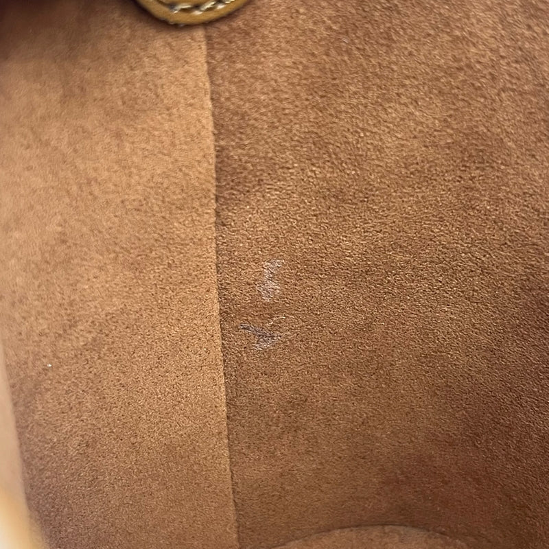 ルイ・ヴィトン LOUIS VUITTON プティ・バケット M59962 キャラメル レザー/ニットラフィア レディース ハンドバッグ