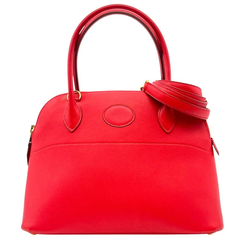 エルメス HERMES ボリード27 ▢B刻印 ルージュヴィフ ゴールド金具 ヴォーガリバー レディース ハンドバッグ