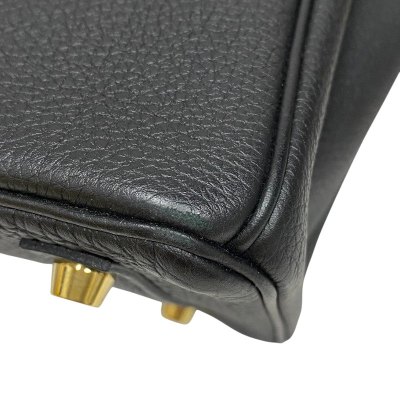 エルメス HERMES バーキン25 A刻 ブラック ゴールド金具 トゴ レディース ハンドバッグ