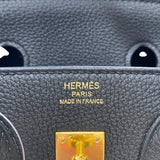エルメス HERMES バーキン25 A刻 ブラック ゴールド金具 トゴ レディース ハンドバッグ