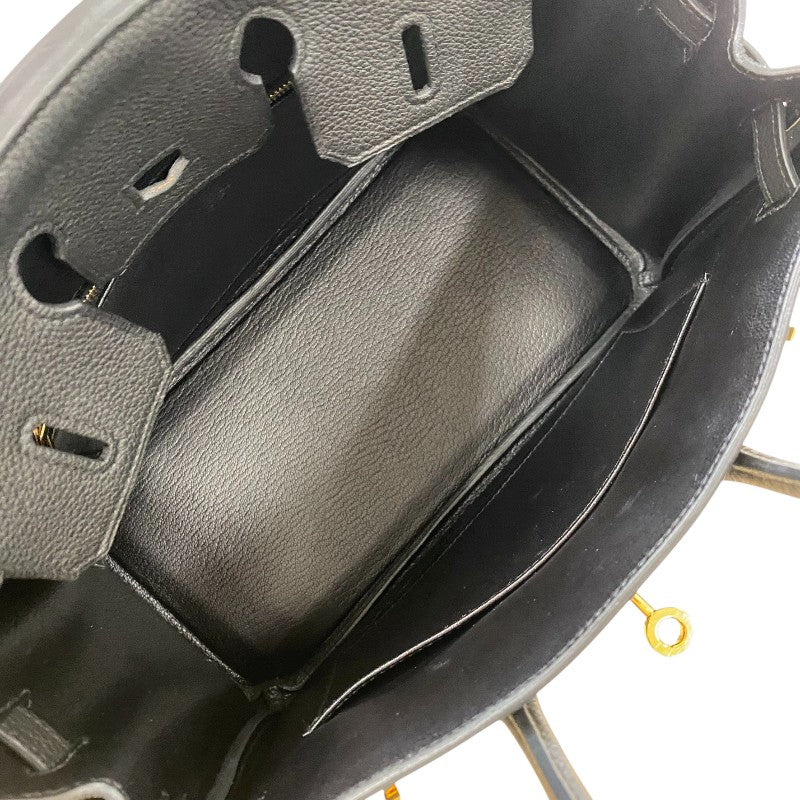 エルメス HERMES バーキン25 A刻 ブラック ゴールド金具 トゴ レディース ハンドバッグ