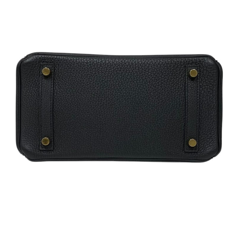 エルメス HERMES バーキン25 A刻 ブラック ゴールド金具 トゴ レディース ハンドバッグ
