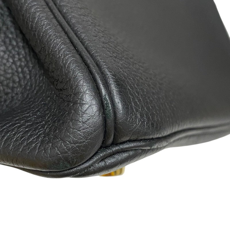 エルメス HERMES バーキン25 A刻 ブラック ゴールド金具 トゴ レディース ハンドバッグ