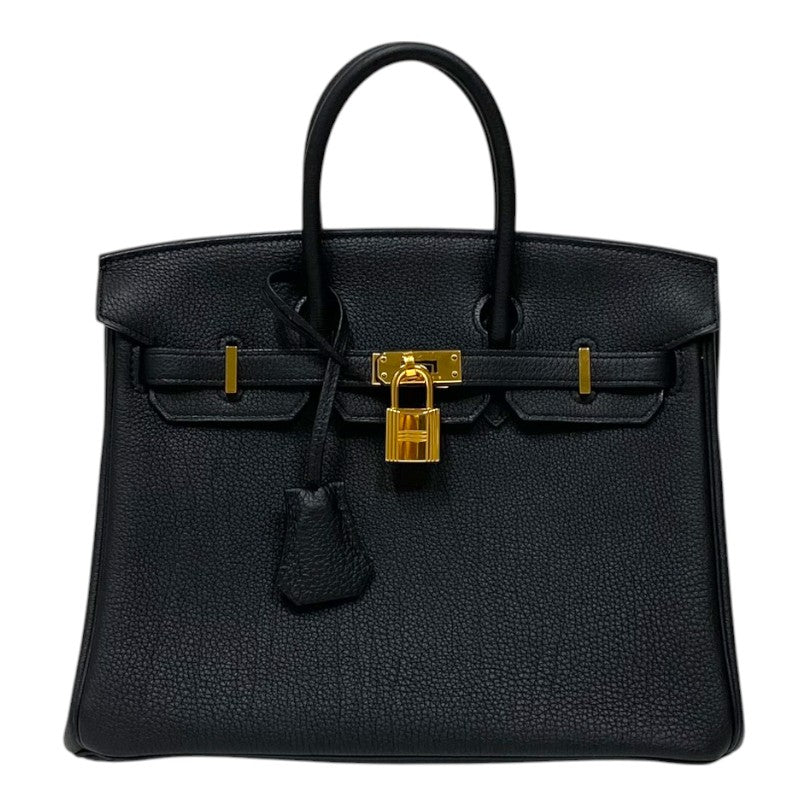 エルメス HERMES バーキン25 A刻 ブラック ゴールド金具 トゴ レディース ハンドバッグ