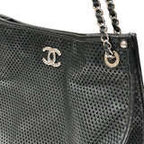シャネル CHANEL チェーン ショルダー ブラック×シルバー金具 ラムレザー レディース ショルダーバッグ