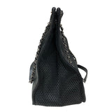 シャネル CHANEL チェーン ショルダー ブラック×シルバー金具 ラムレザー レディース ショルダーバッグ
