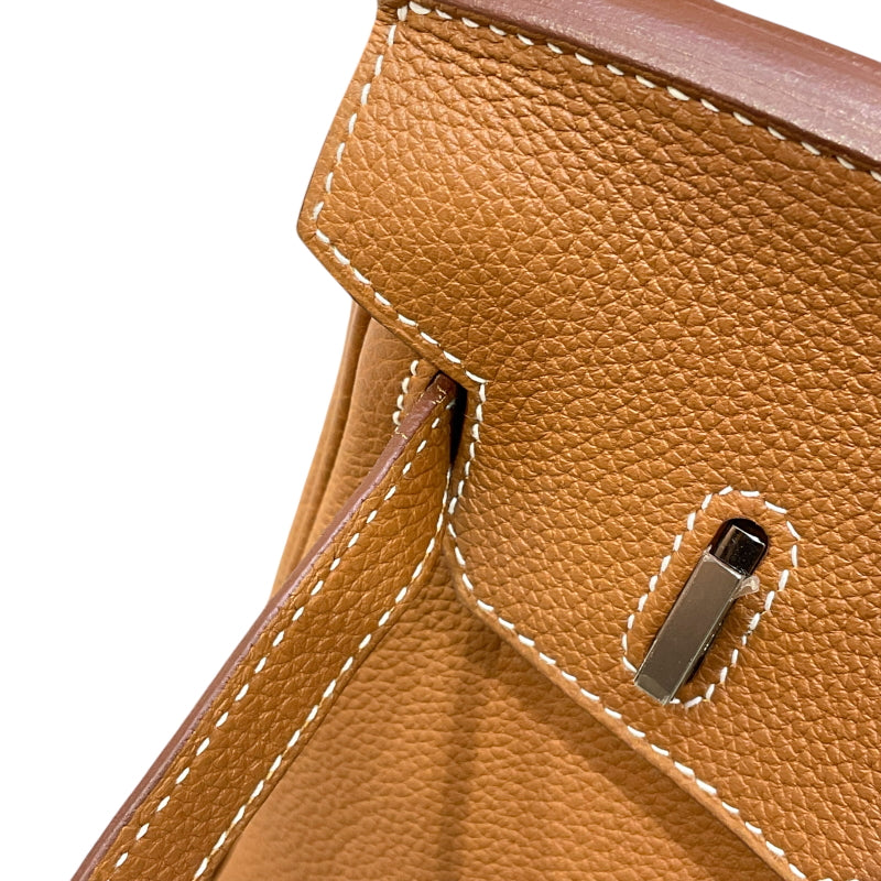 エルメス HERMES バーキン25 Z刻印 ゴールド シルバー金具 トゴ レディース ハンドバッグ