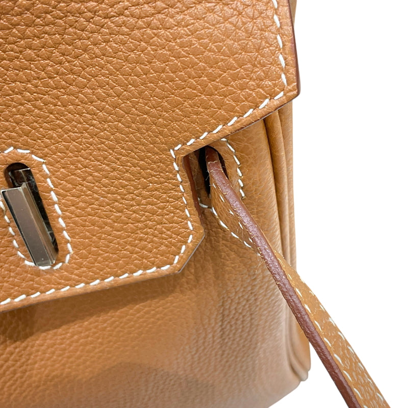 エルメス HERMES バーキン25 Z刻印 ゴールド シルバー金具 トゴ レディース ハンドバッグ