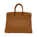 エルメス HERMES バーキン25 Z刻印 ゴールド シルバー金具 トゴ レディース ハンドバッグ