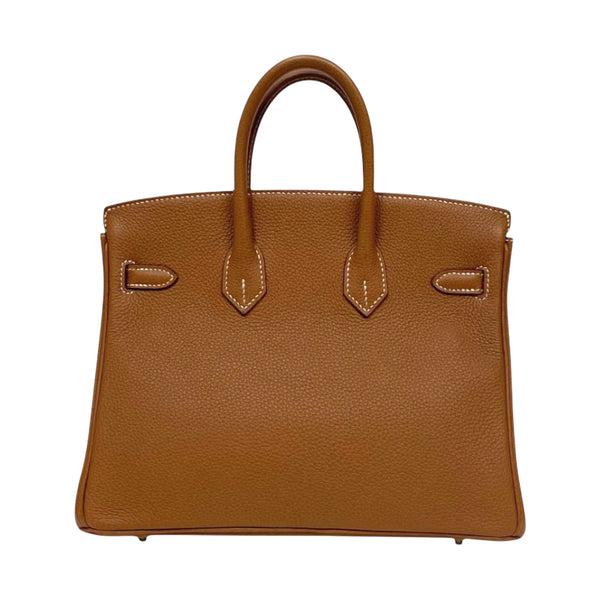 エルメス HERMES バーキン25 Z刻印 ゴールド シルバー金具 トゴ レディース ハンドバッグ