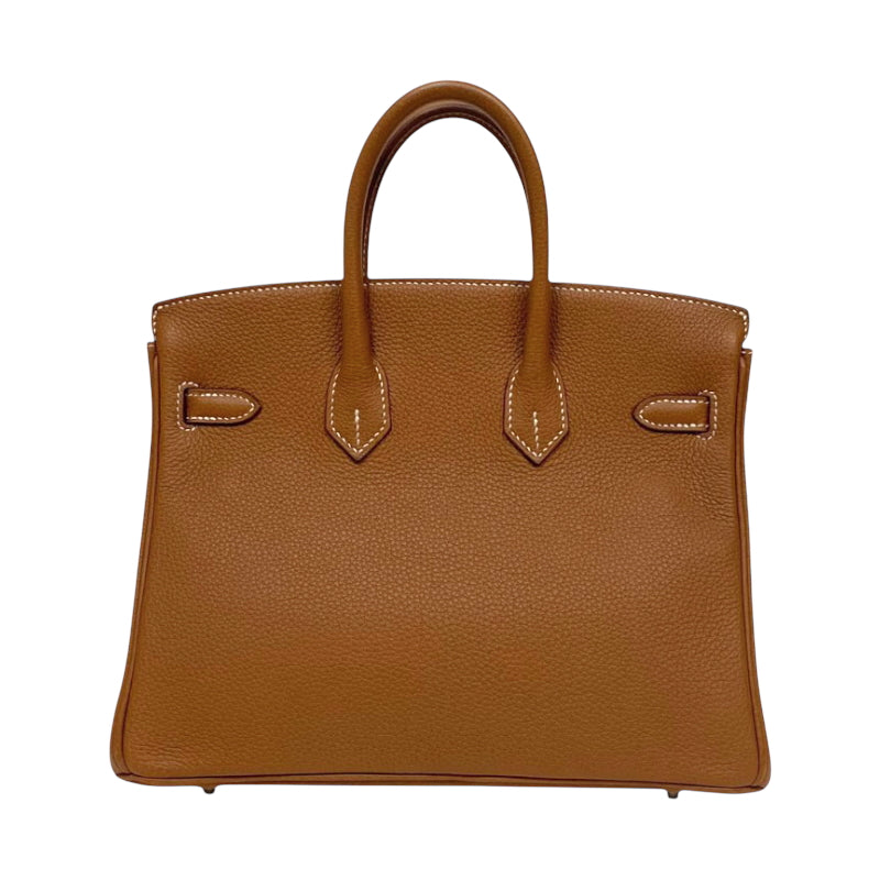 エルメス HERMES バーキン25 Z刻印 ゴールド シルバー金具 トゴ レディース ハンドバッグ