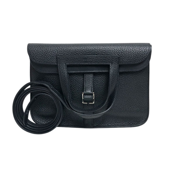 エルメス HERMES アルザン25 B刻印 ブラック シルバー金具 トリヨンクレマンス レディース ショルダーバッグ