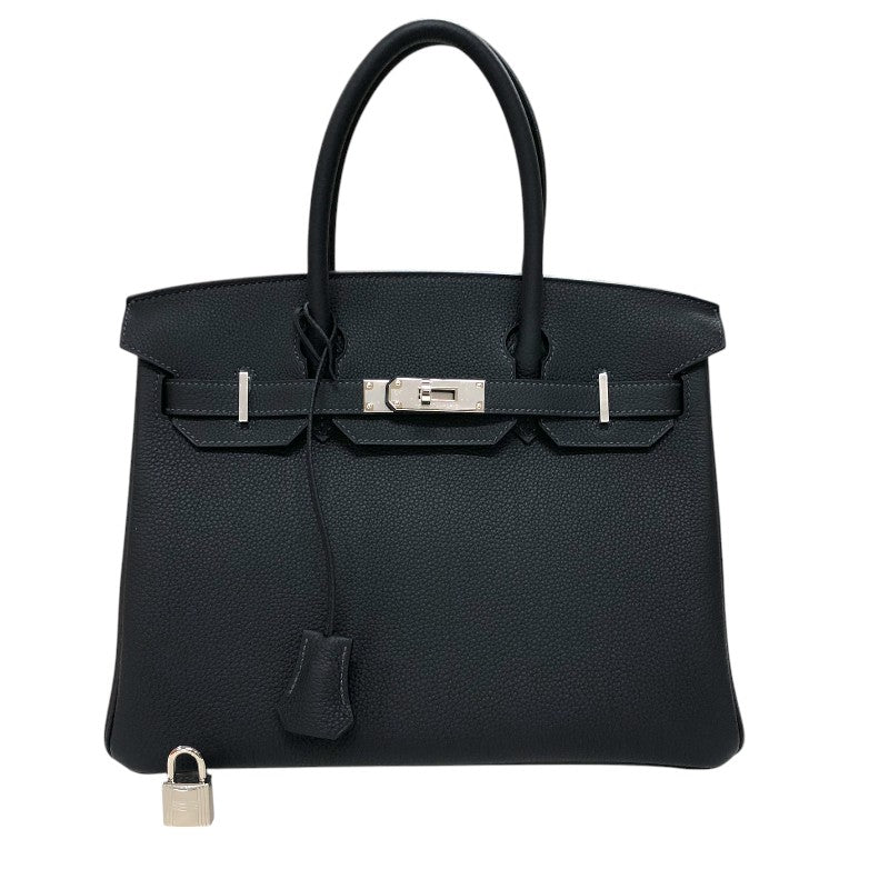 エルメス HERMES バーキン30 W刻 キャバン シルバー金具 トゴ レディース ハンドバッグ