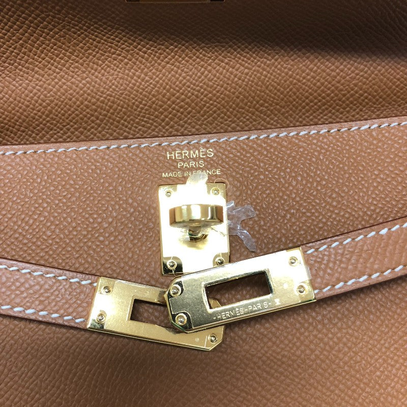 エルメス HERMES ケリー25 外縫い Ｗ刻 ゴールド ゴールド金具 エプソン レディース ハンドバッグ