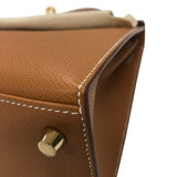エルメス HERMES ケリー25 外縫い Ｗ刻 ゴールド ゴールド金具 エプソン レディース ハンドバッグ