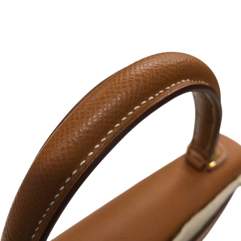エルメス HERMES ケリー25 外縫い Ｗ刻 ゴールド ゴールド金具 エプソン レディース ハンドバッグ