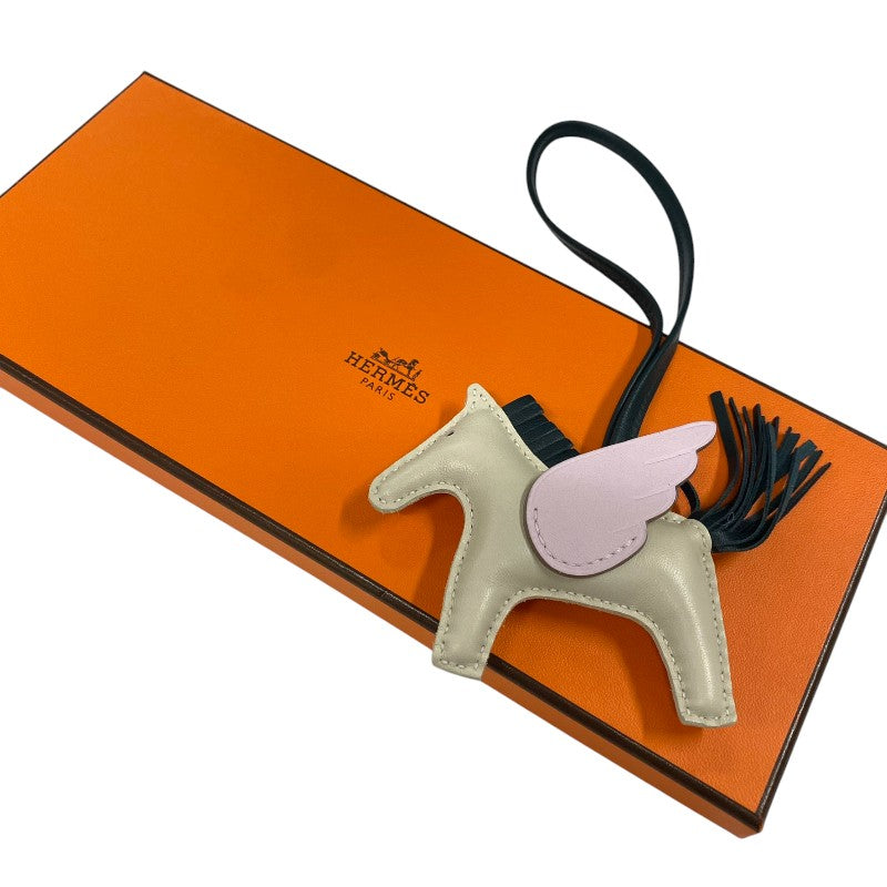 エルメス HERMES ロデオペガサスPM U刻 クレ×モーヴペール×ヴェールシプレ アニョーミロ レディース チャーム