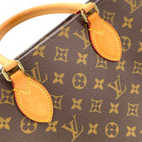 ルイ・ヴィトン LOUIS VUITTON サックプラPM M46263 ブラウン モノグラム ユニセックス ハンドバッグ