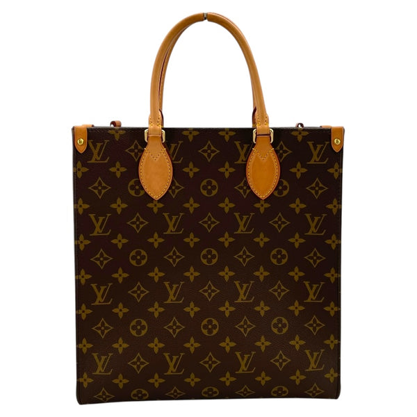 ルイ・ヴィトン LOUIS VUITTON サックプラPM M46263 ブラウン モノグラム ユニセックス ハンドバッグ