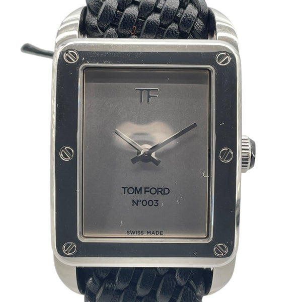 トムフォード TOM FORD N.003 TF0120268084 グレー SS クオーツ メンズ 腕時計