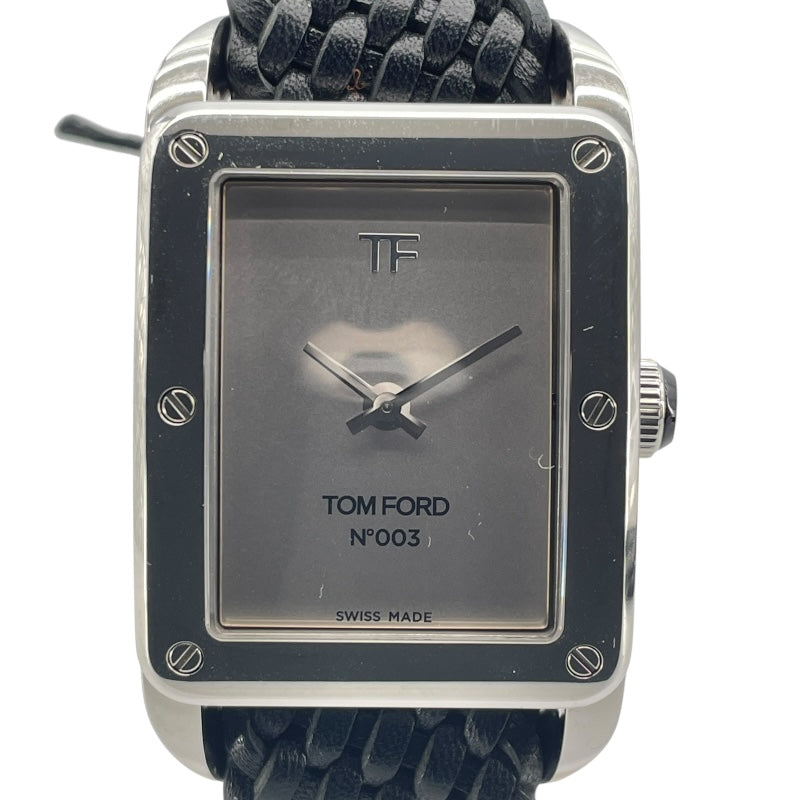 トムフォード TOM FORD N.003 TF0120268084 グレー SS クオーツ メンズ 腕時計