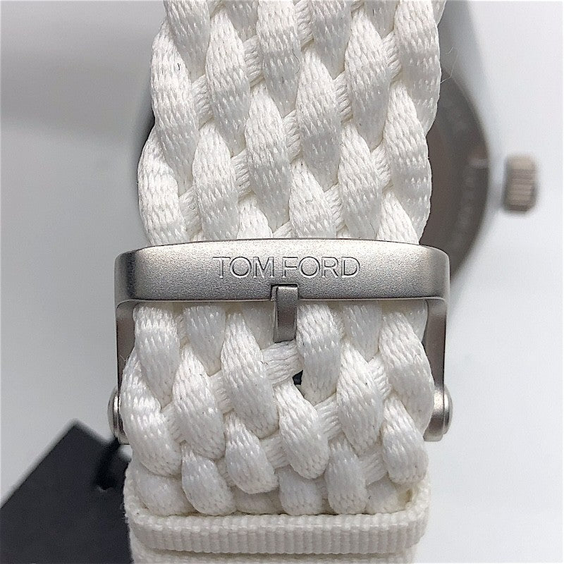 トムフォード TOM FORD N.002 オーシャンプラスチック TFT002024 ホワイト×SV金具 プラスチック メンズ 腕時計