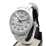 トムフォード TOM FORD N.002 オーシャンプラスチック TFT002024 ホワイト×SV金具 プラスチック メンズ 腕時計