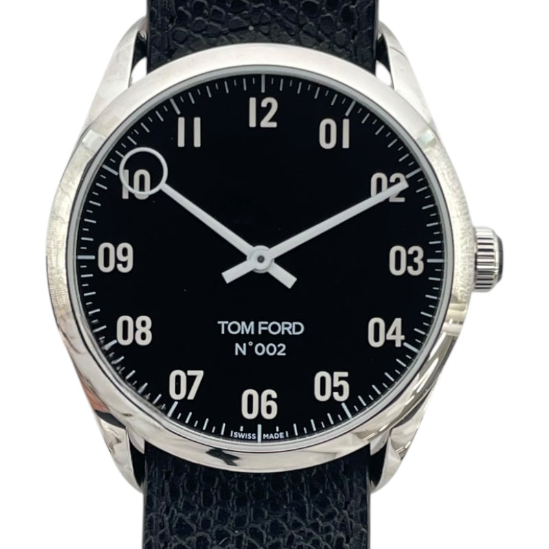 トムフォード TOM FORD N.002 TFT002007 ブラック SS クオーツ メンズ 腕時計
