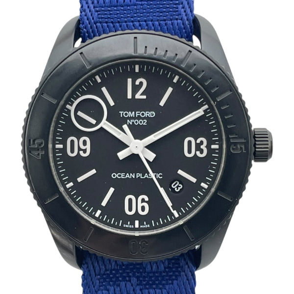 トムフォード TOM FORD N.002 オーシャンプラスチック TFT002033 ブラック プラスチック 自動巻き メンズ 腕時計