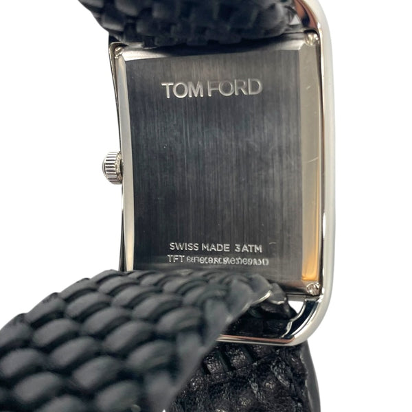 トムフォード TOM FORD No.001 レクタンギュラ― TFT001003 ブラック ステンレススチール メンズ 腕時計