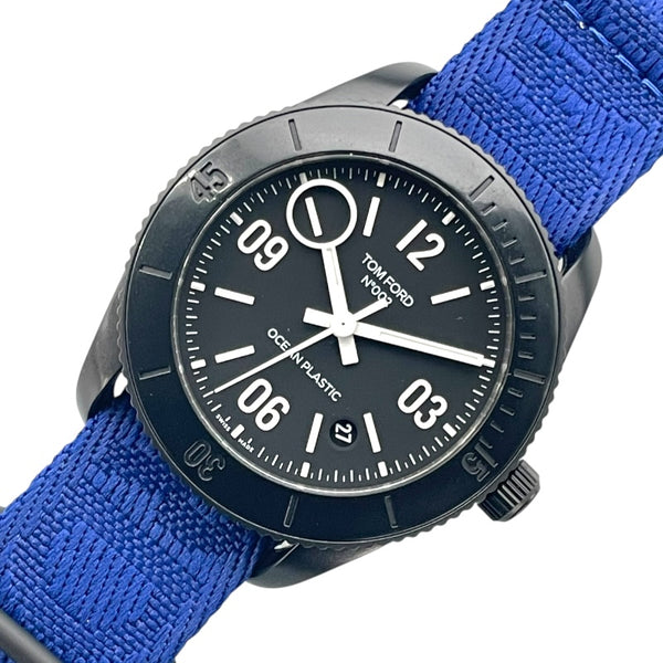 トムフォード TOM FORD N.002 オーシャンプラスチック TFT002027 ブラック プラスチック メンズ 腕時計